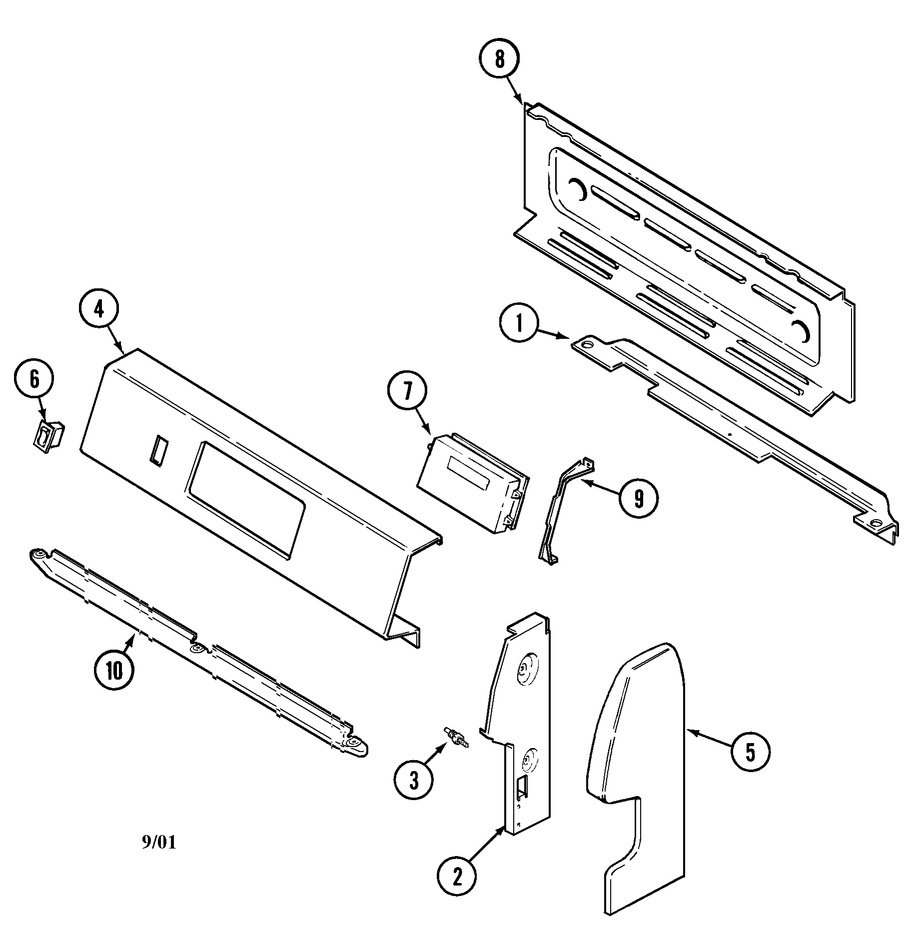 Maytag GC3111SXAW control panel diagram