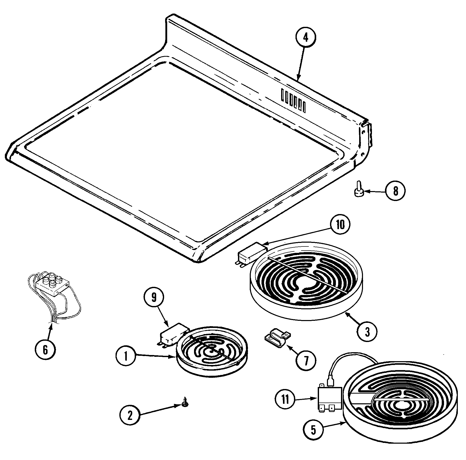 Maytag MER6871AAB top assembly diagram