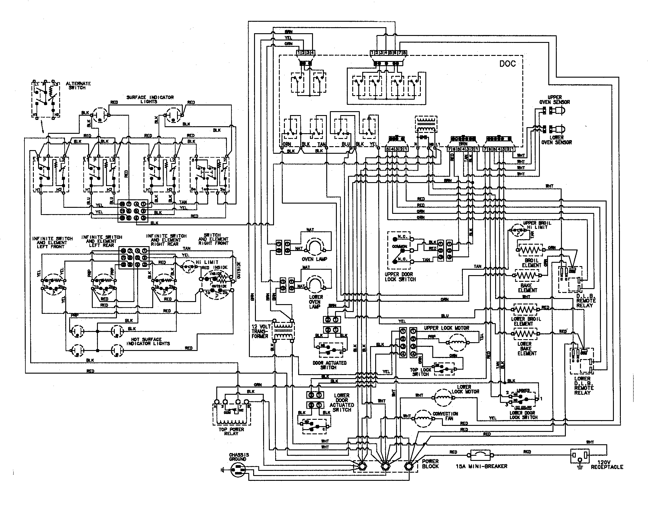 Maytag MER6870ACQ wiring information diagram