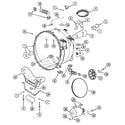 Maytag PVTEST1Q outer tub & motor diagram