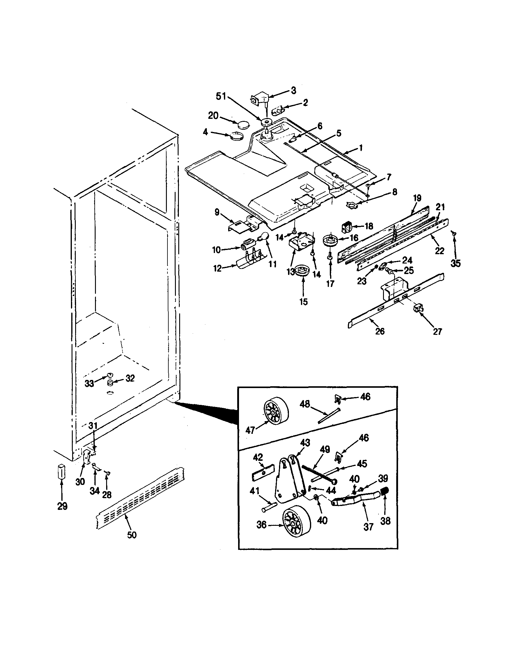 Maytag RTD1900AAL seperator diagram