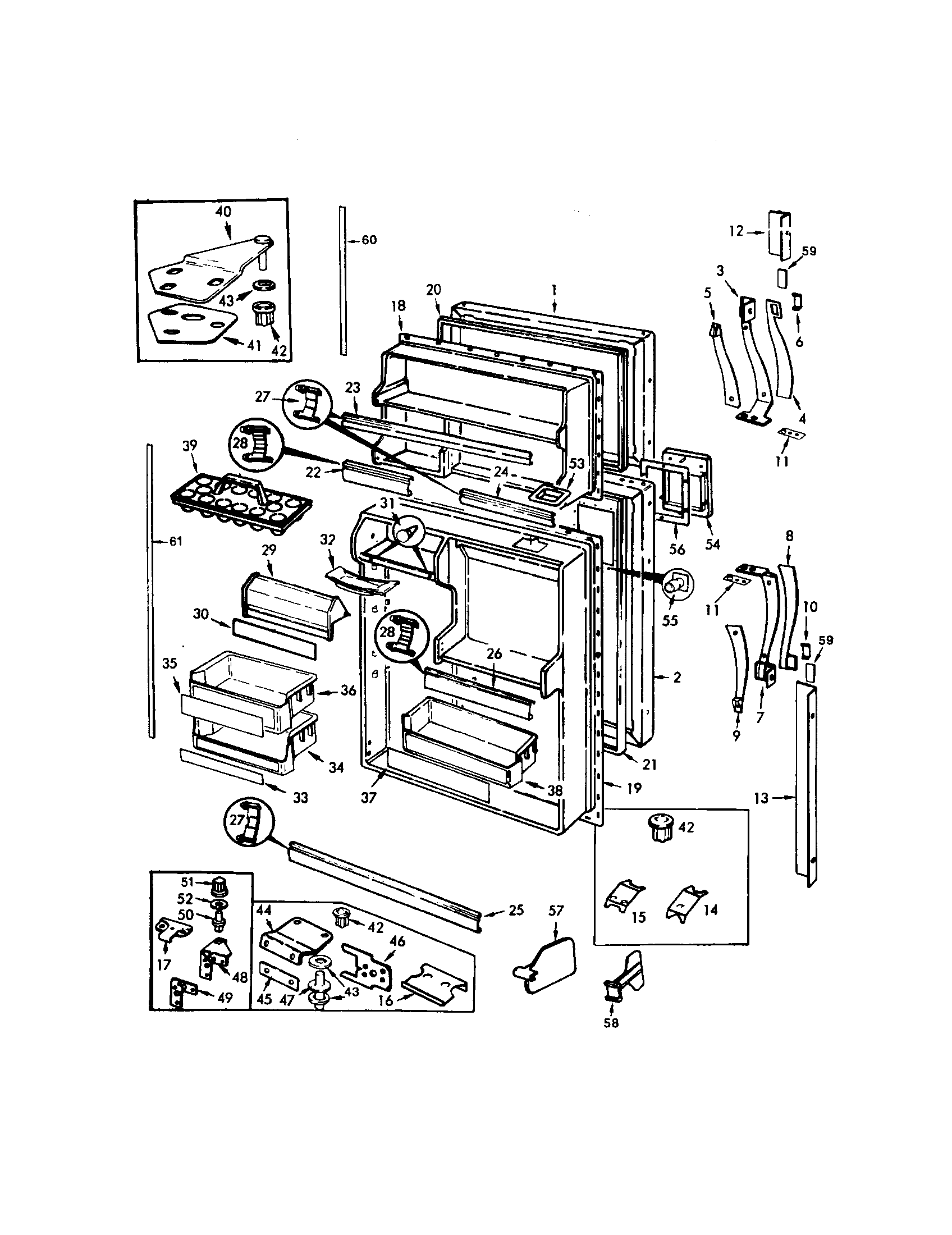 Magic Chef RB18HN-3AW doors diagram