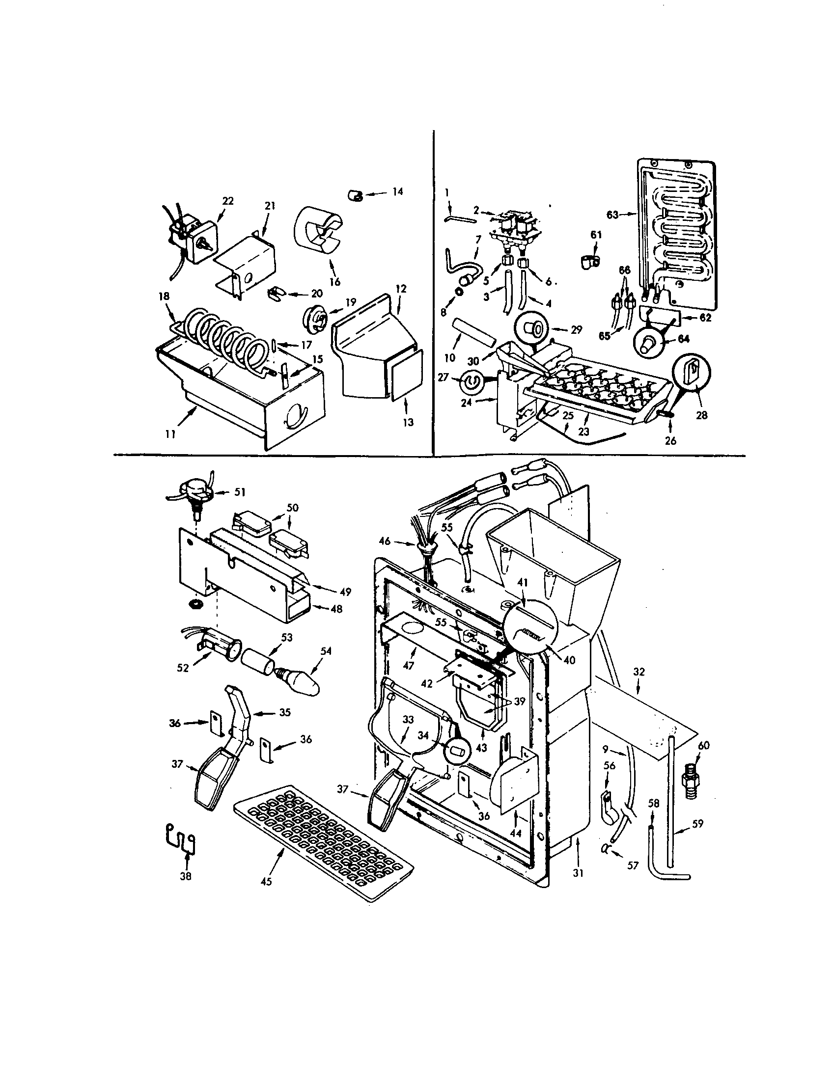 Magic Chef RB18HN-3AW ice maker diagram