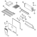 Maytag MTB2153ARA freezer compartment diagram