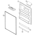 Maytag MTB2153ARA fresh food inner door diagram