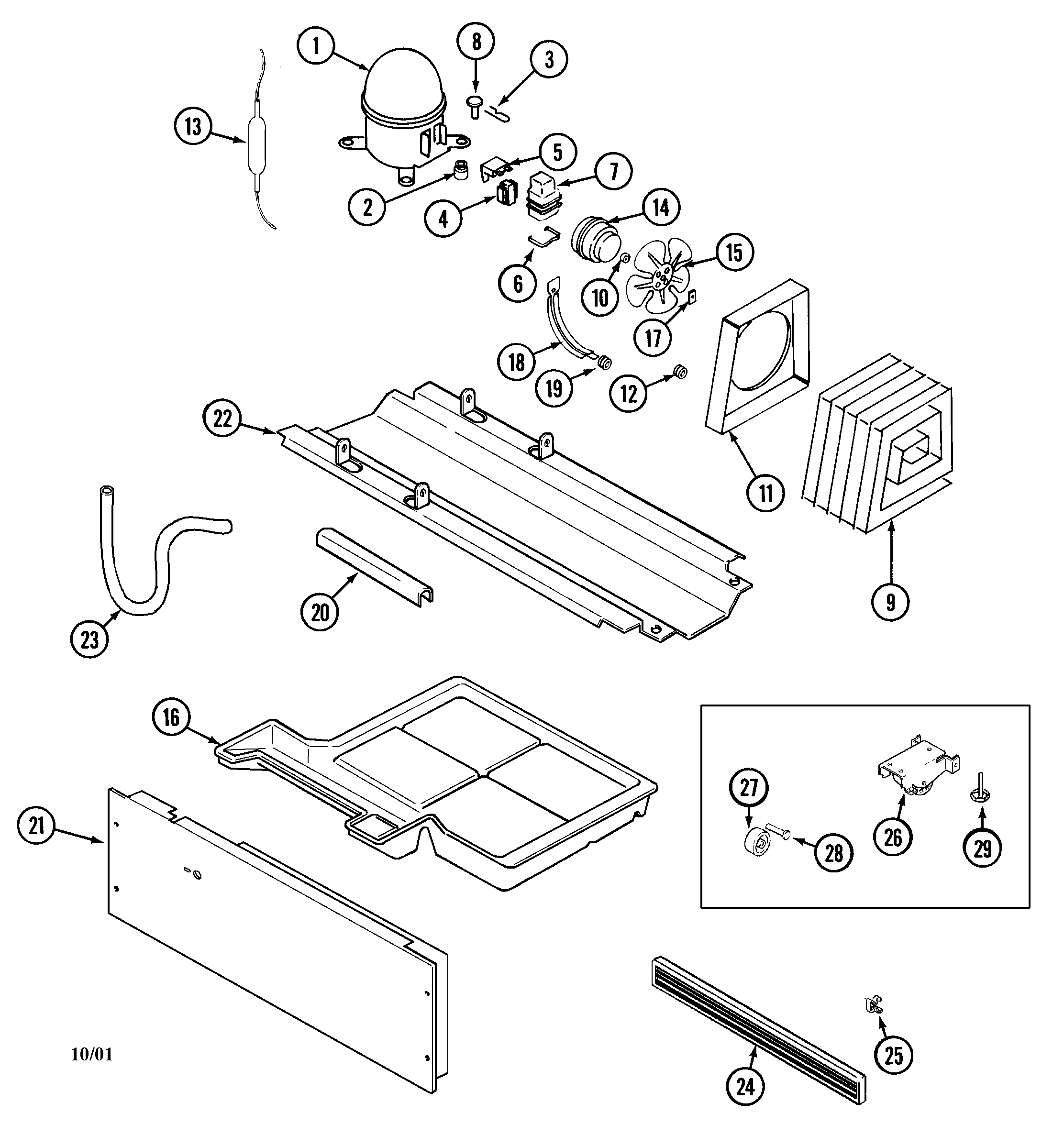 Maytag MTB1742ARW compressor diagram