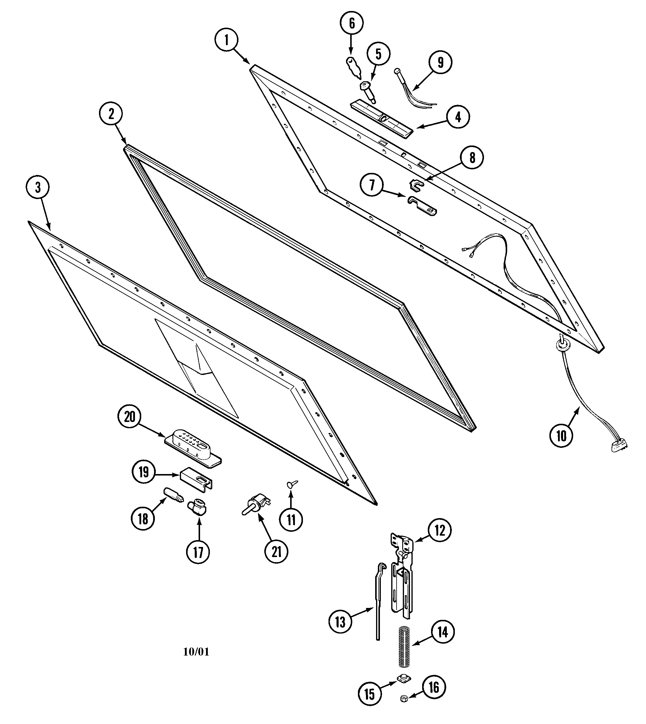 Maytag GH1526NXEW lid diagram