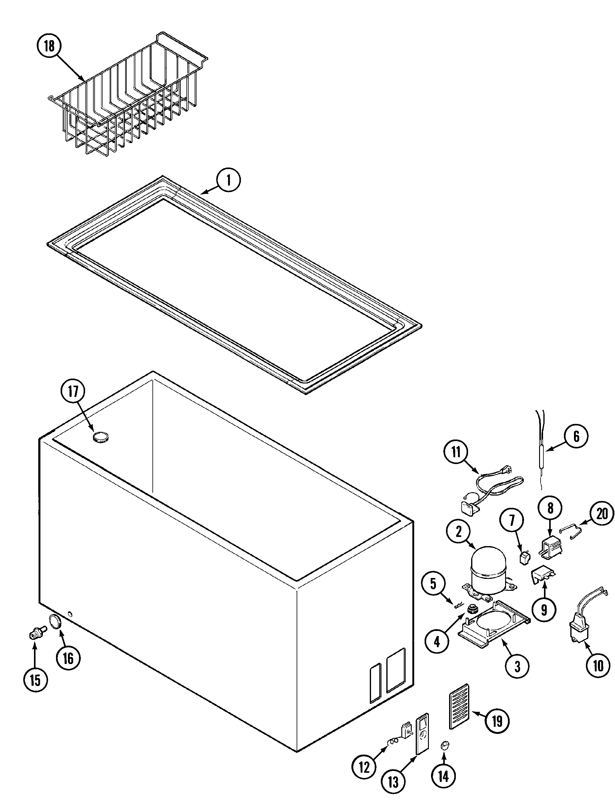 Maytag GH2226NXEW cabinet diagram