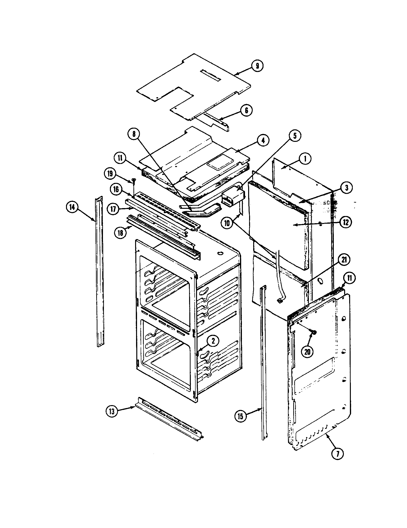 Maytag CWE502 body diagram
