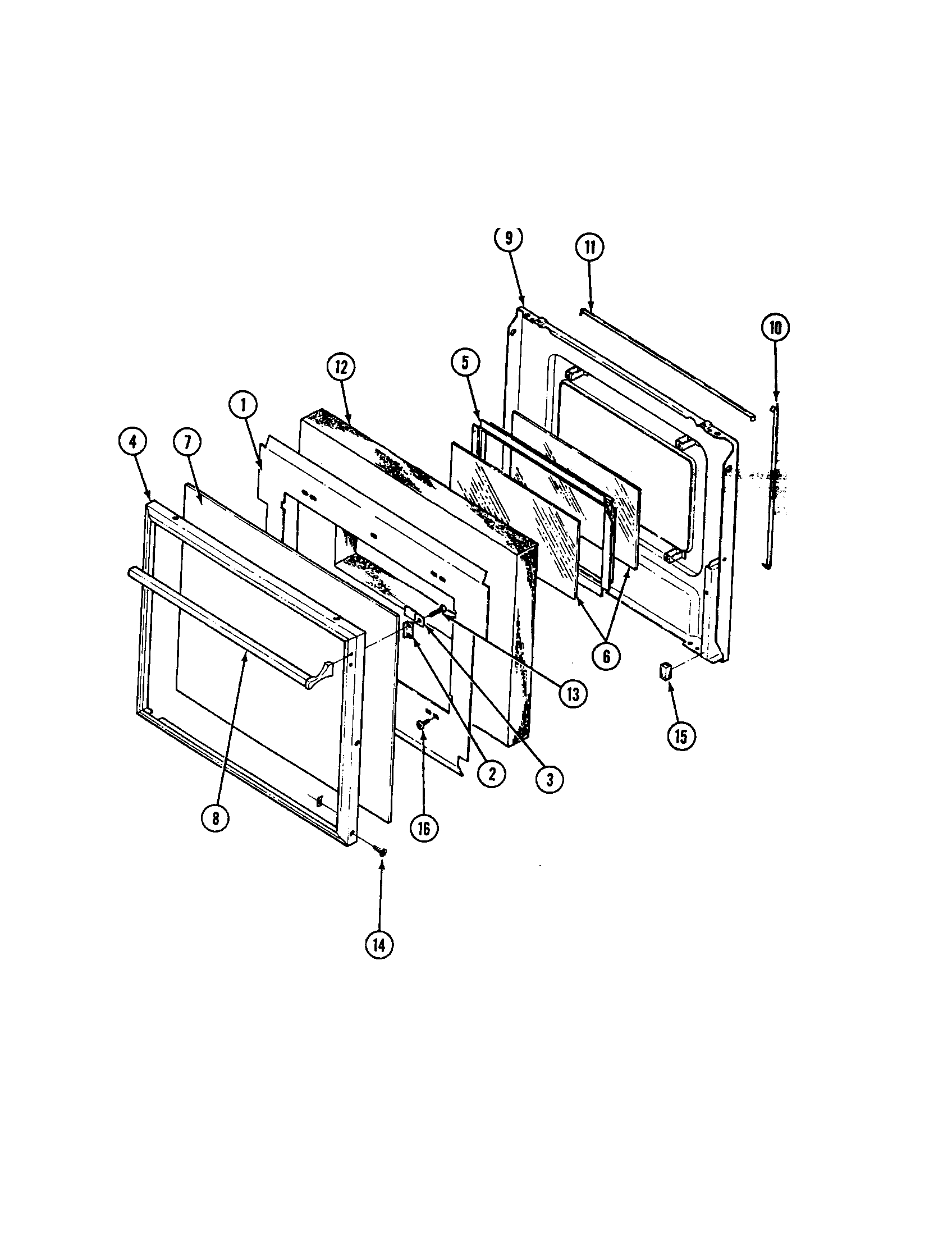 Maytag CWE550 lower door diagram
