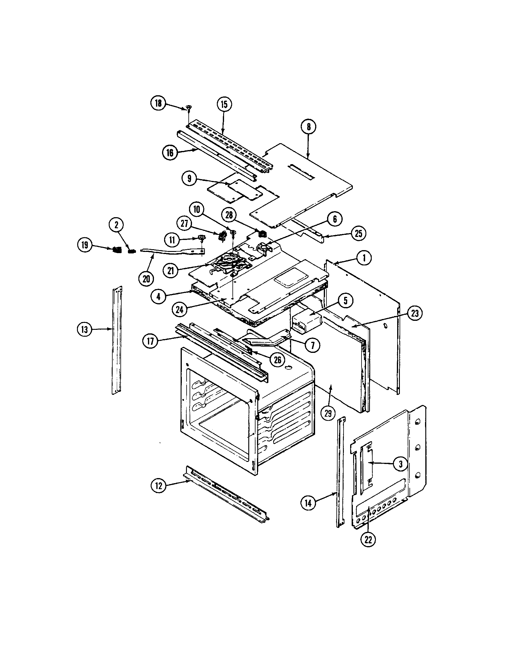 Maytag CWE470 body diagram