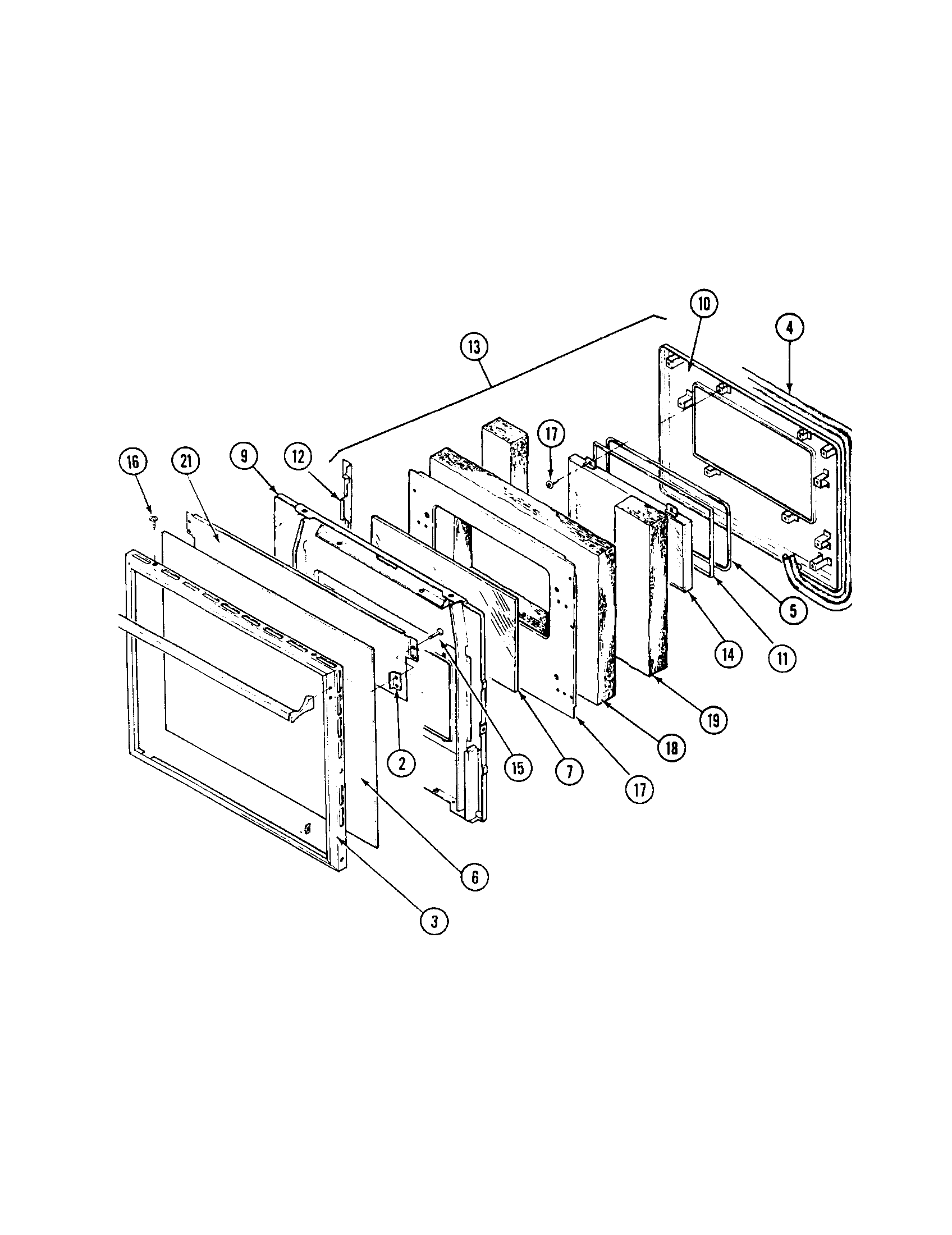 Maytag CWE470 door diagram