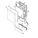 Maytag DWC7602AAE door diagram
