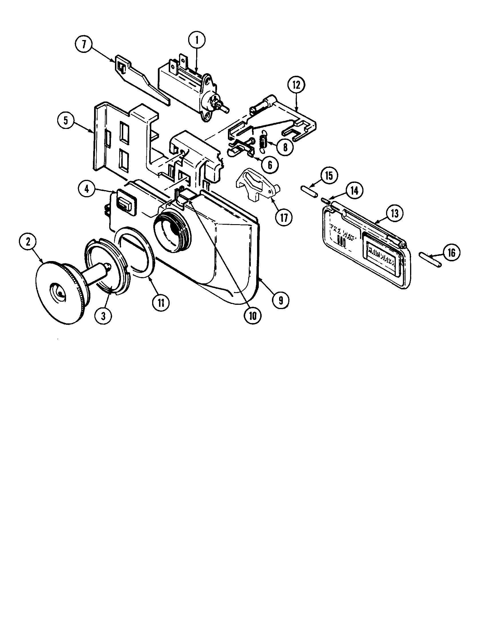 Maytag DWC7602AAE rinse aid dispenser diagram
