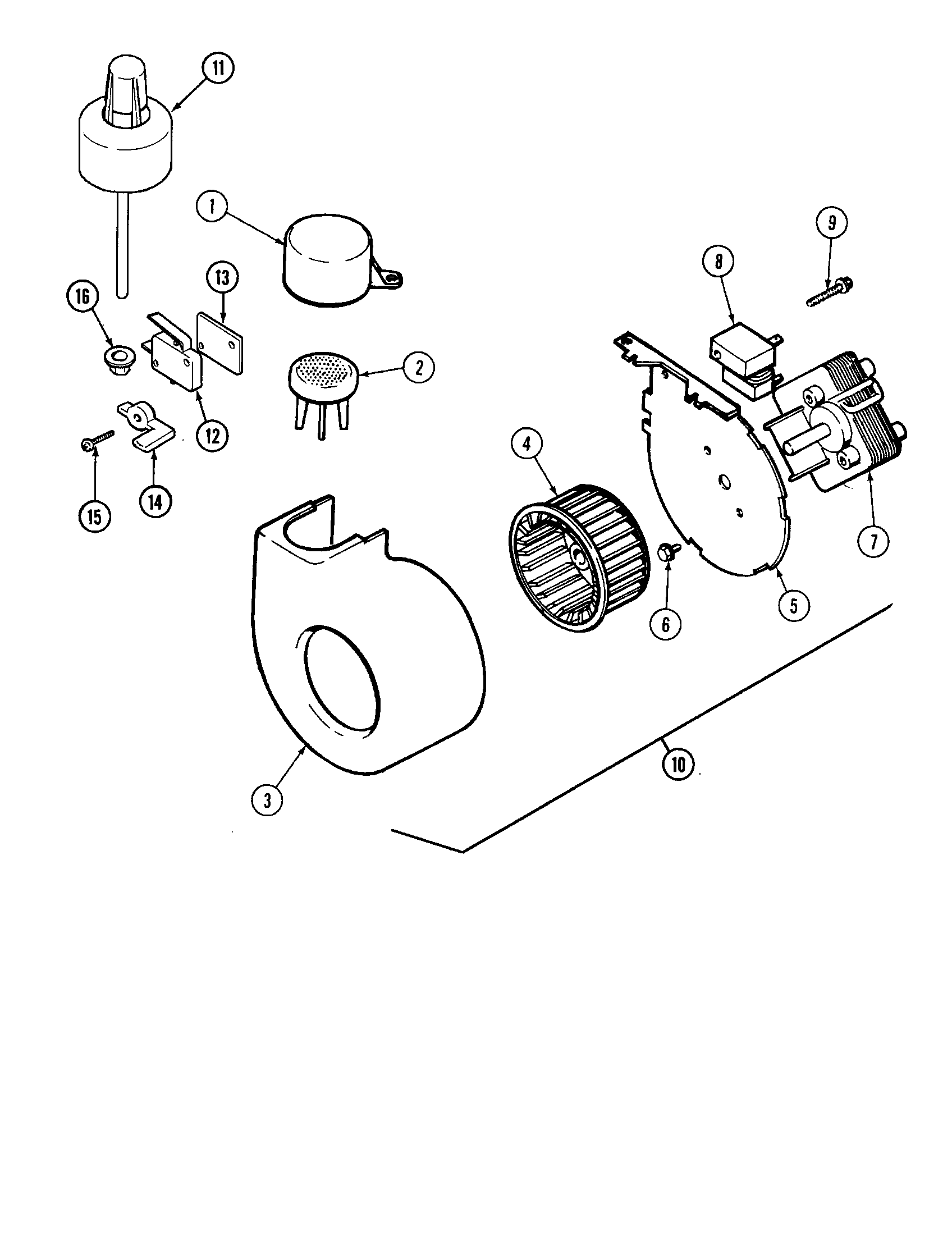 Maytag DWC7602AAE blower diagram