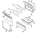 Maytag MER4320AGH door/drawer (agh) diagram