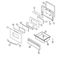 Maytag MER4320AGW door/drawer (agw) diagram