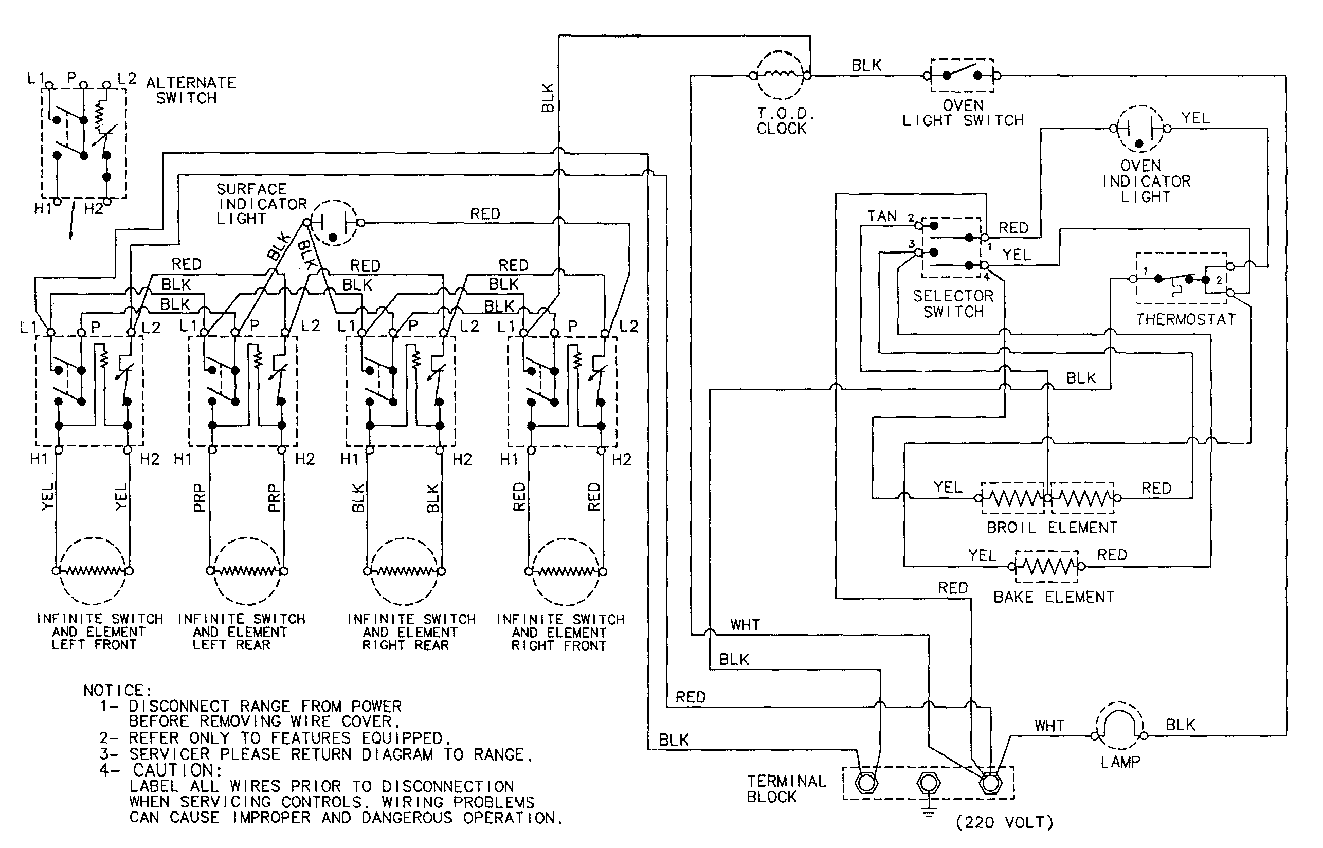 Maytag NER1360AGH wiring information diagram