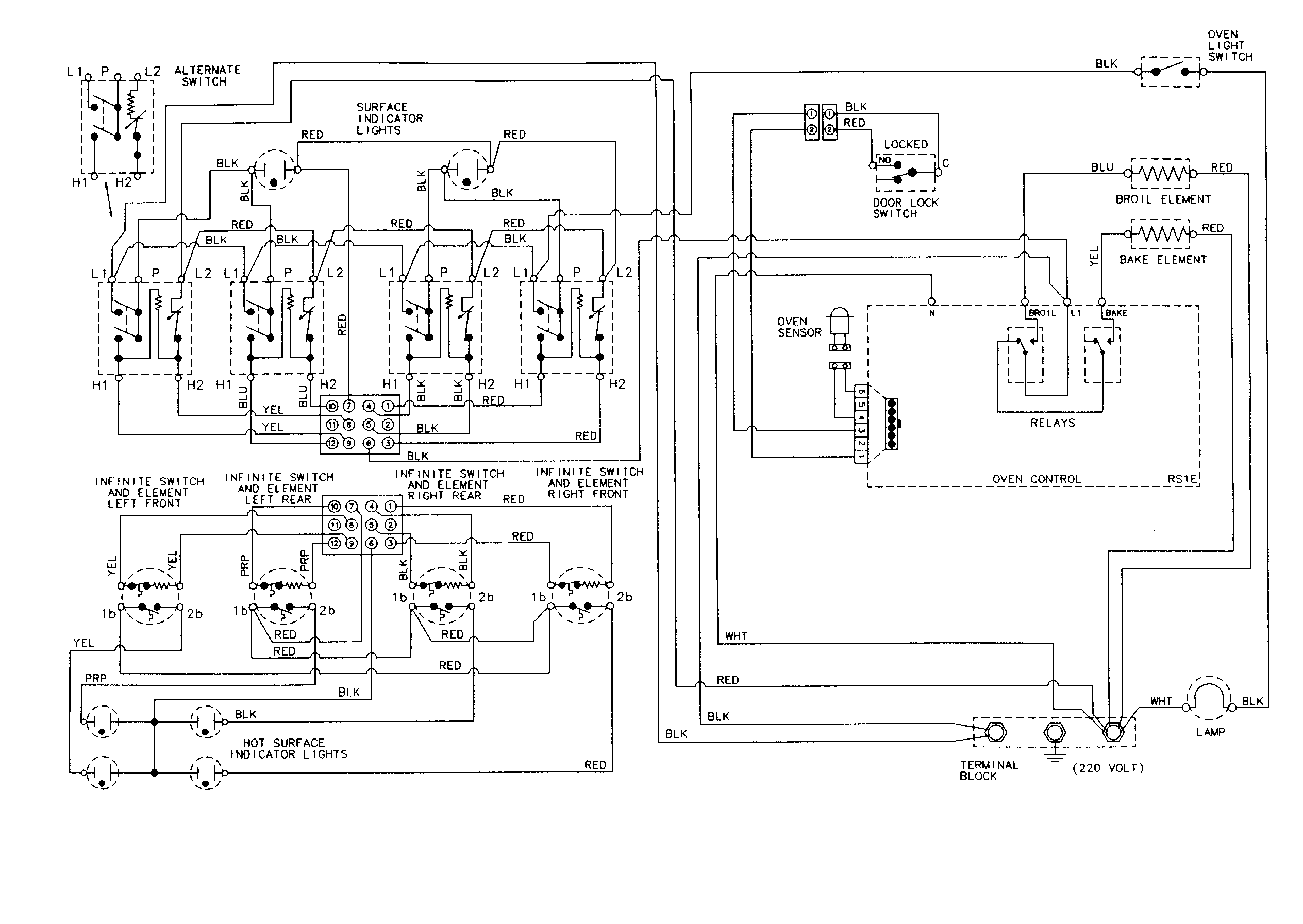 Maytag MER5730AGW wiring information diagram