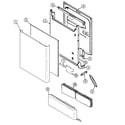 Maytag DWC7302ABB door diagram