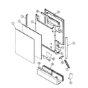 Maytag DWU7300BAX door diagram