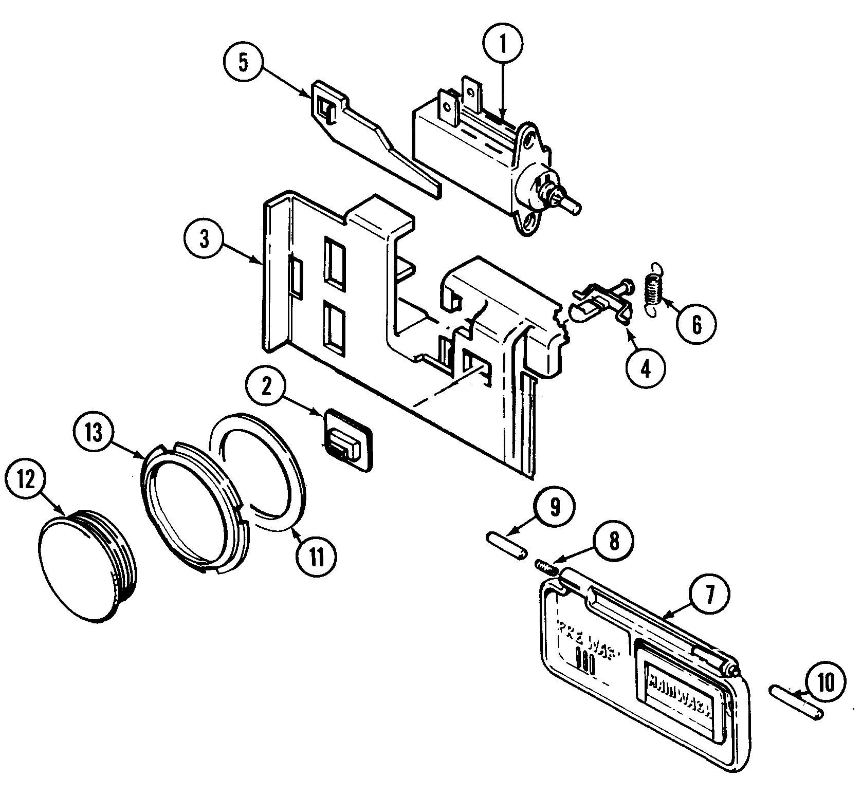 Maytag DWU7300ABX soap dispenser diagram