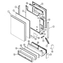 Maytag DWU7910BAB door diagram