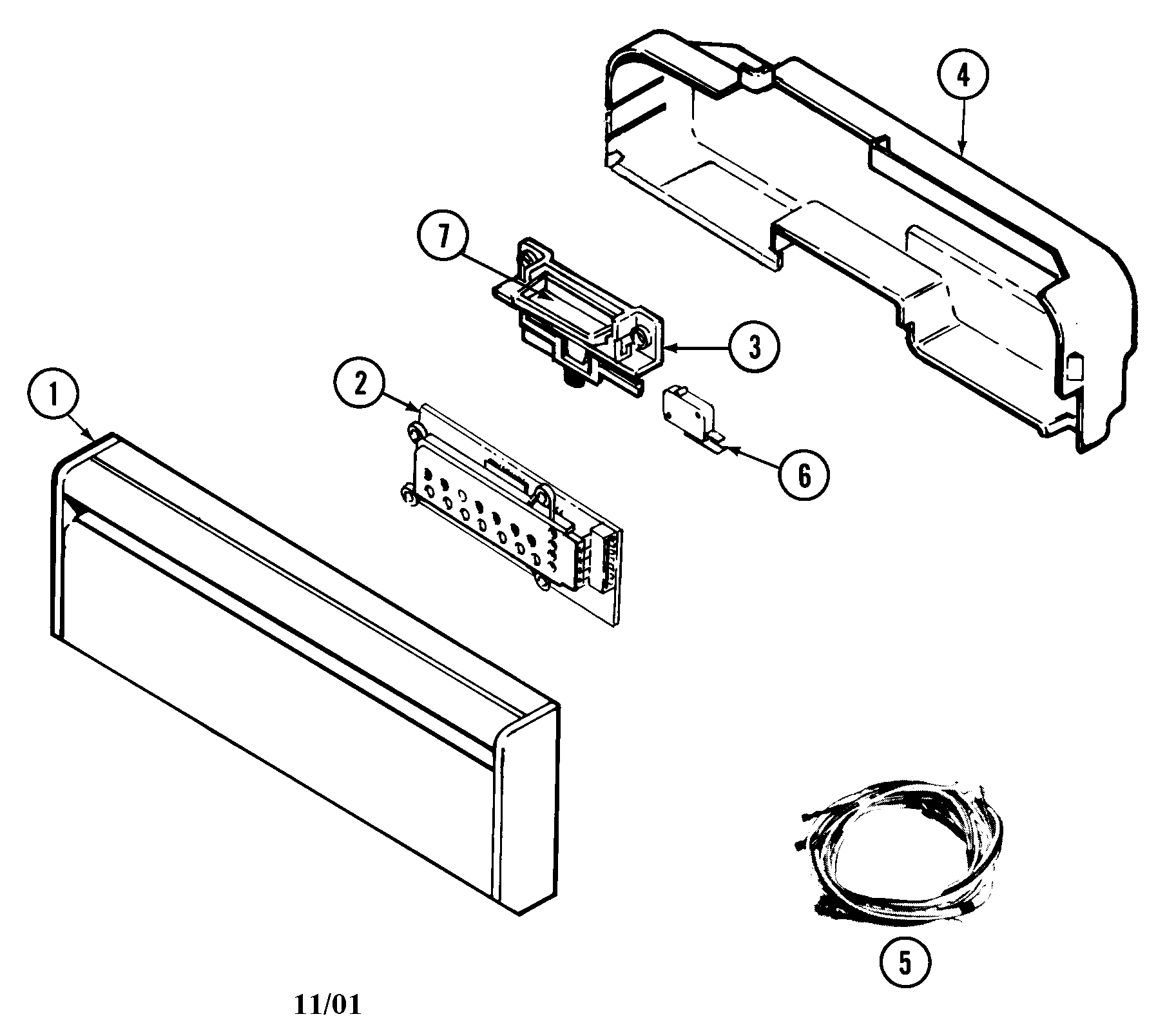 Maytag DWU9921BBE control panel diagram