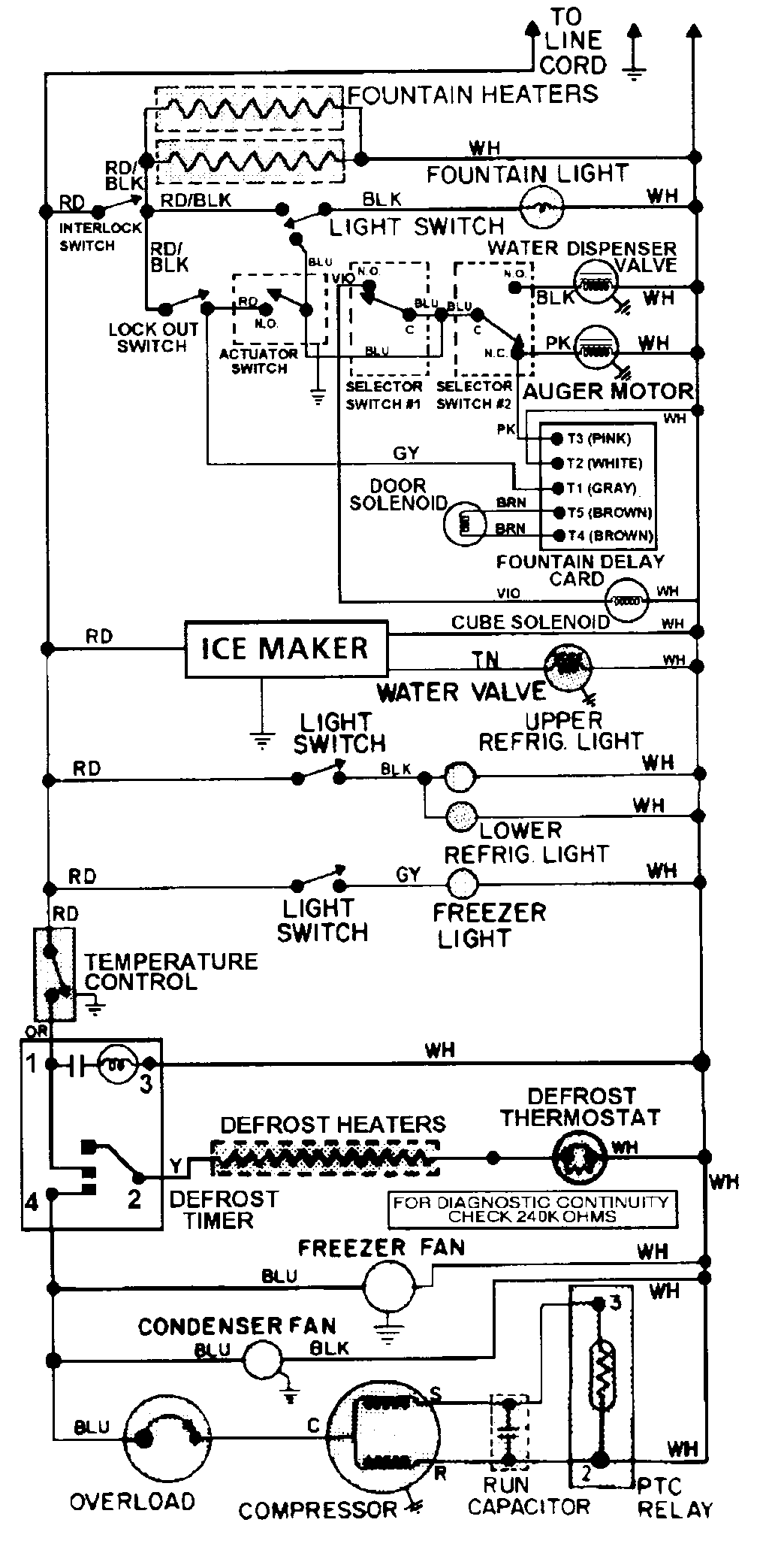 Maytag RSW2400AGE wiring information diagram