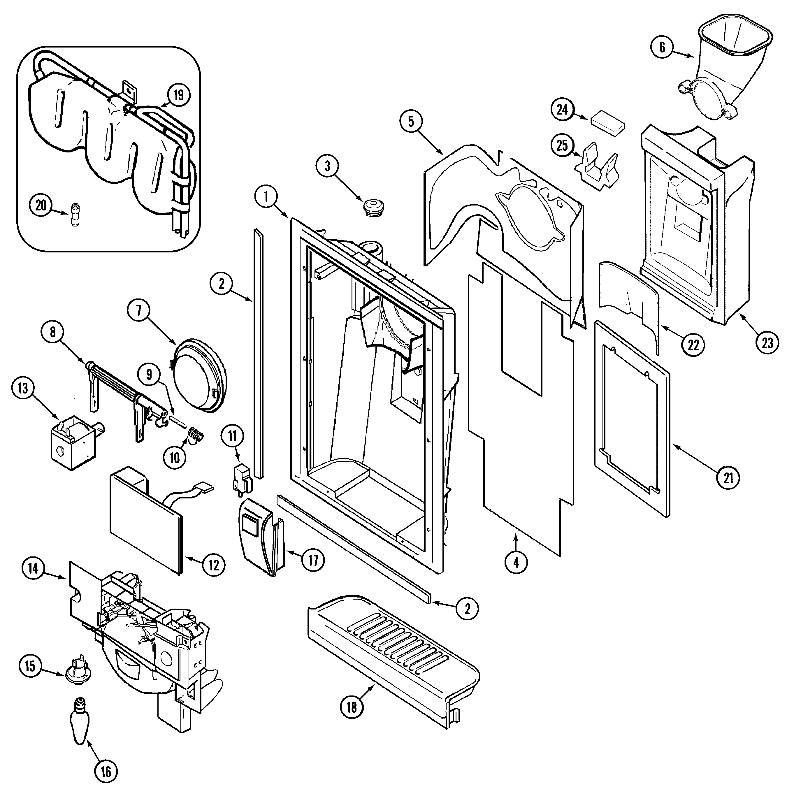 Maytag MSD2757DEB fountain diagram