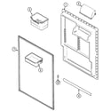 Maytag MTB2155ERQ fresh food inner door diagram