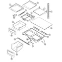 Maytag MTF2155ERW shelves & accessories diagram