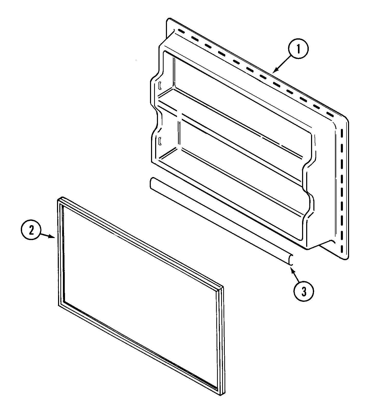 Maytag MTF2155ERW freezer inner door diagram