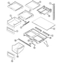 Maytag PTB1954FRB shelves & accessories diagram