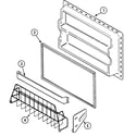 Maytag PTB1949FRW freezer inner door diagram