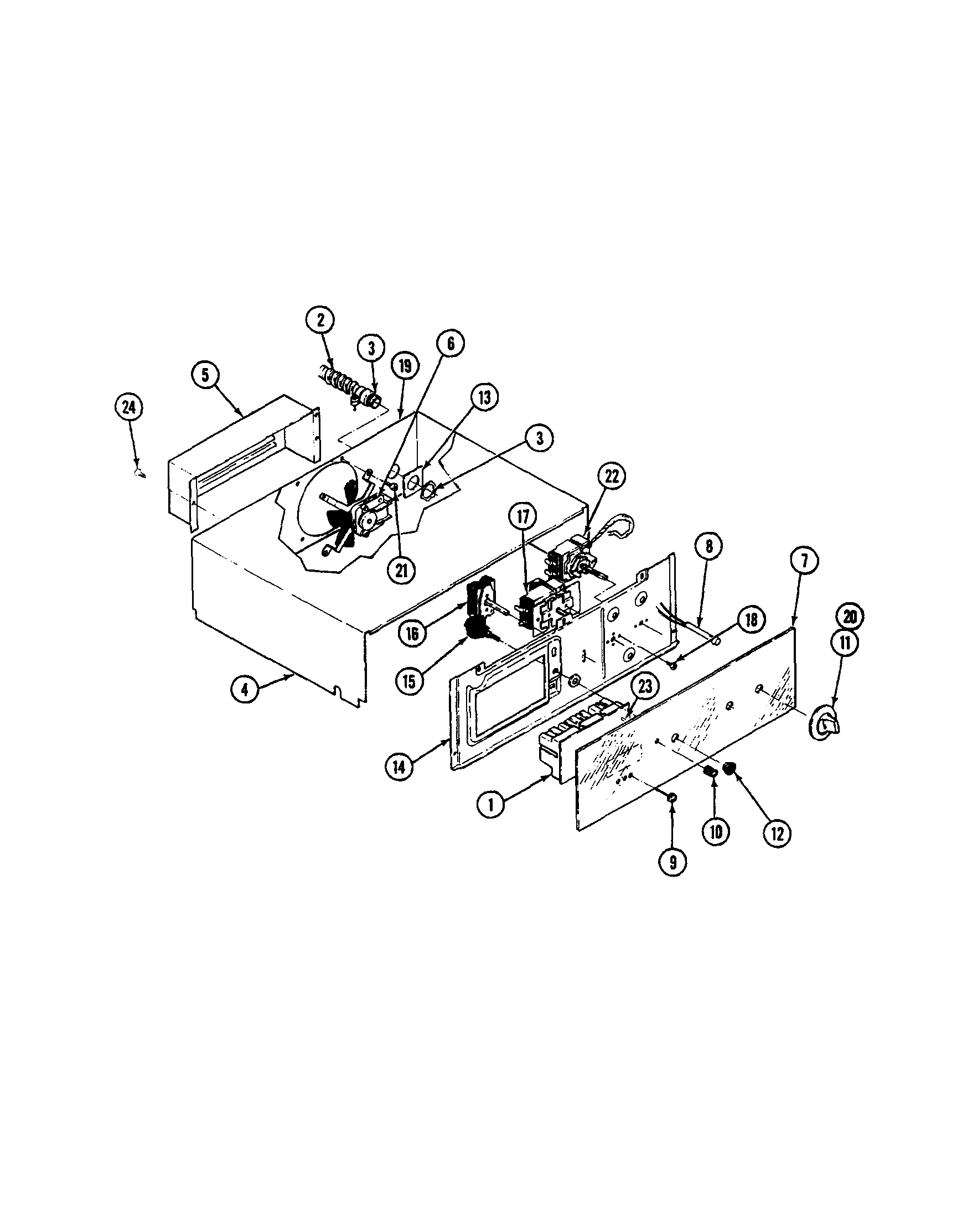 Maytag ECWE550 control panel diagram