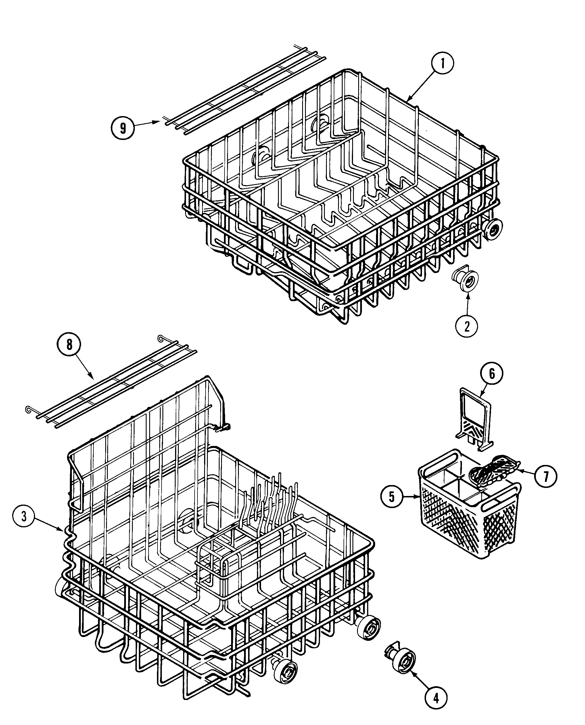 Maytag DWU8330AAX racks diagram