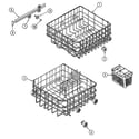 Maytag MDB2400AWE track & rack assembly diagram