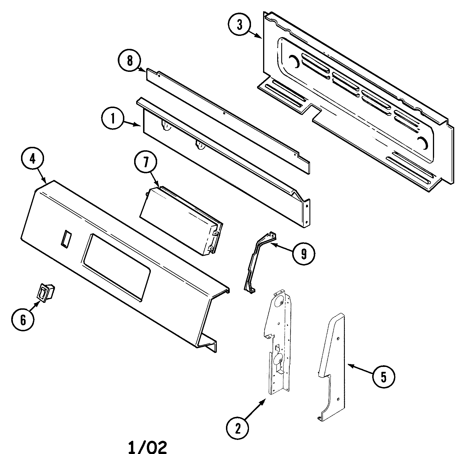 Magic Chef CGR3765BDC control panel diagram