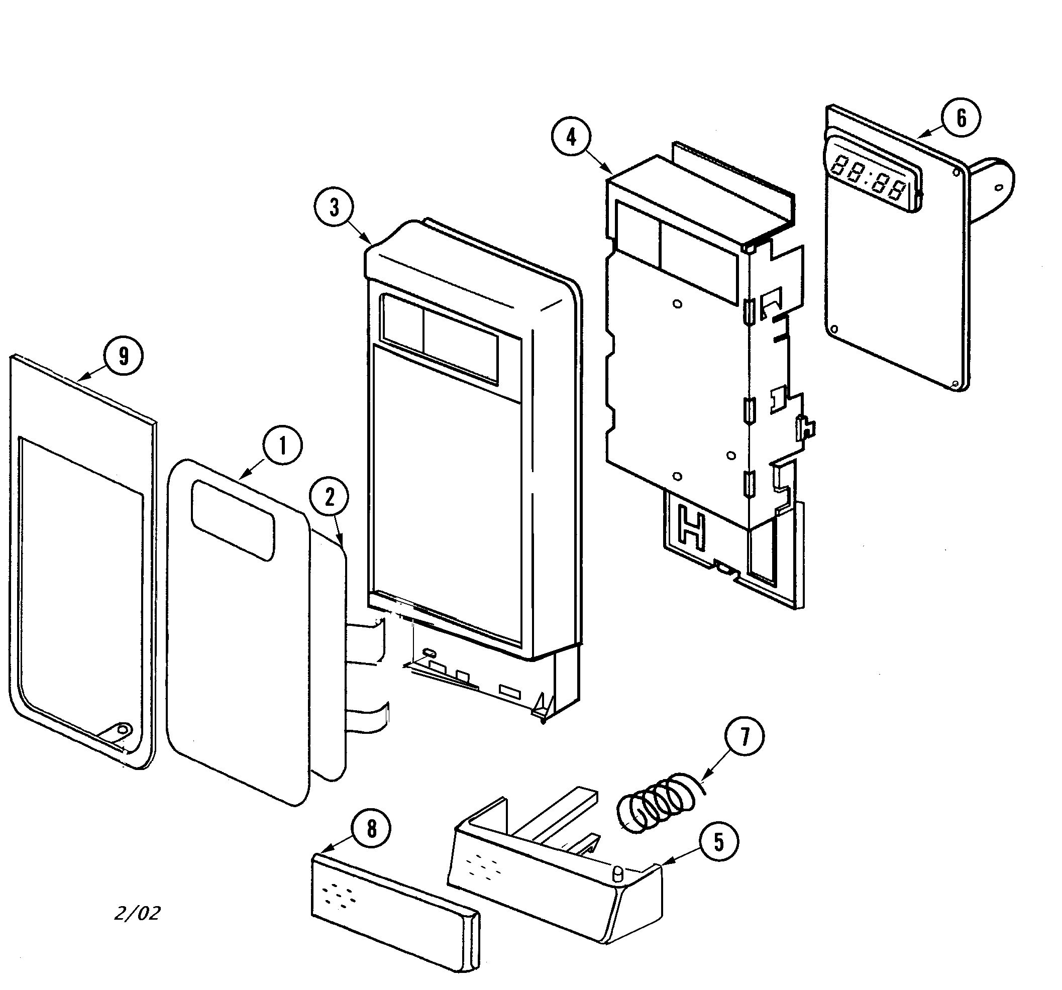 Jenn-Air JMC8100ADW control panel diagram