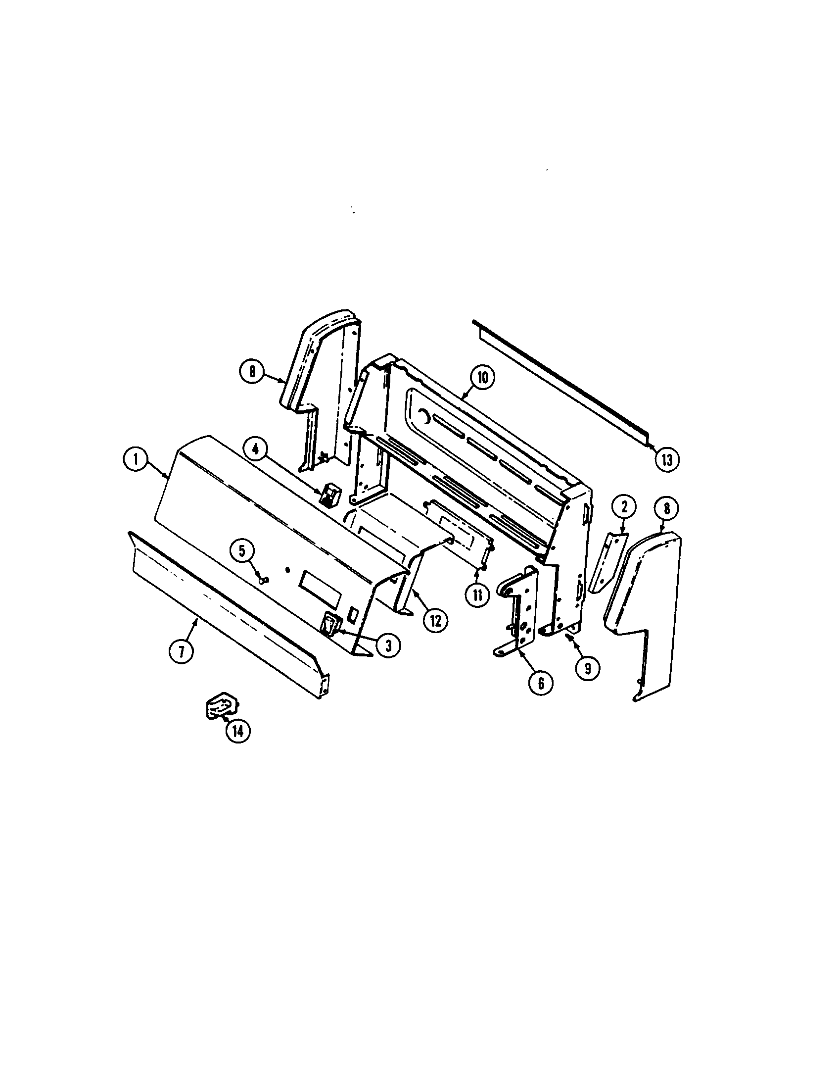 Maytag CRG8200AAL control panel diagram