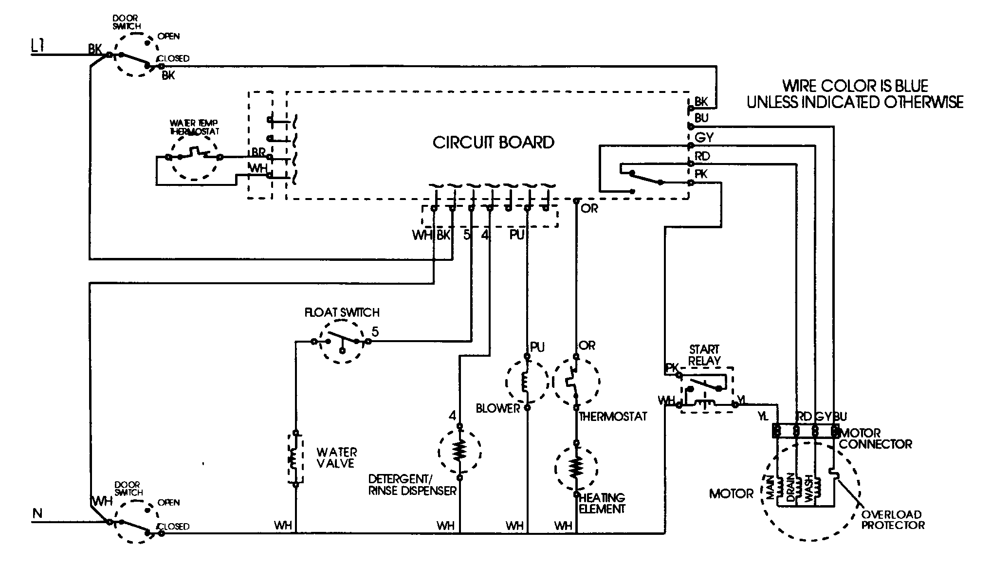 Maytag DWU9922AAE wiring information diagram