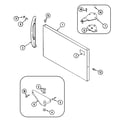 Magic Chef CTM1521ARW freezer outer door diagram