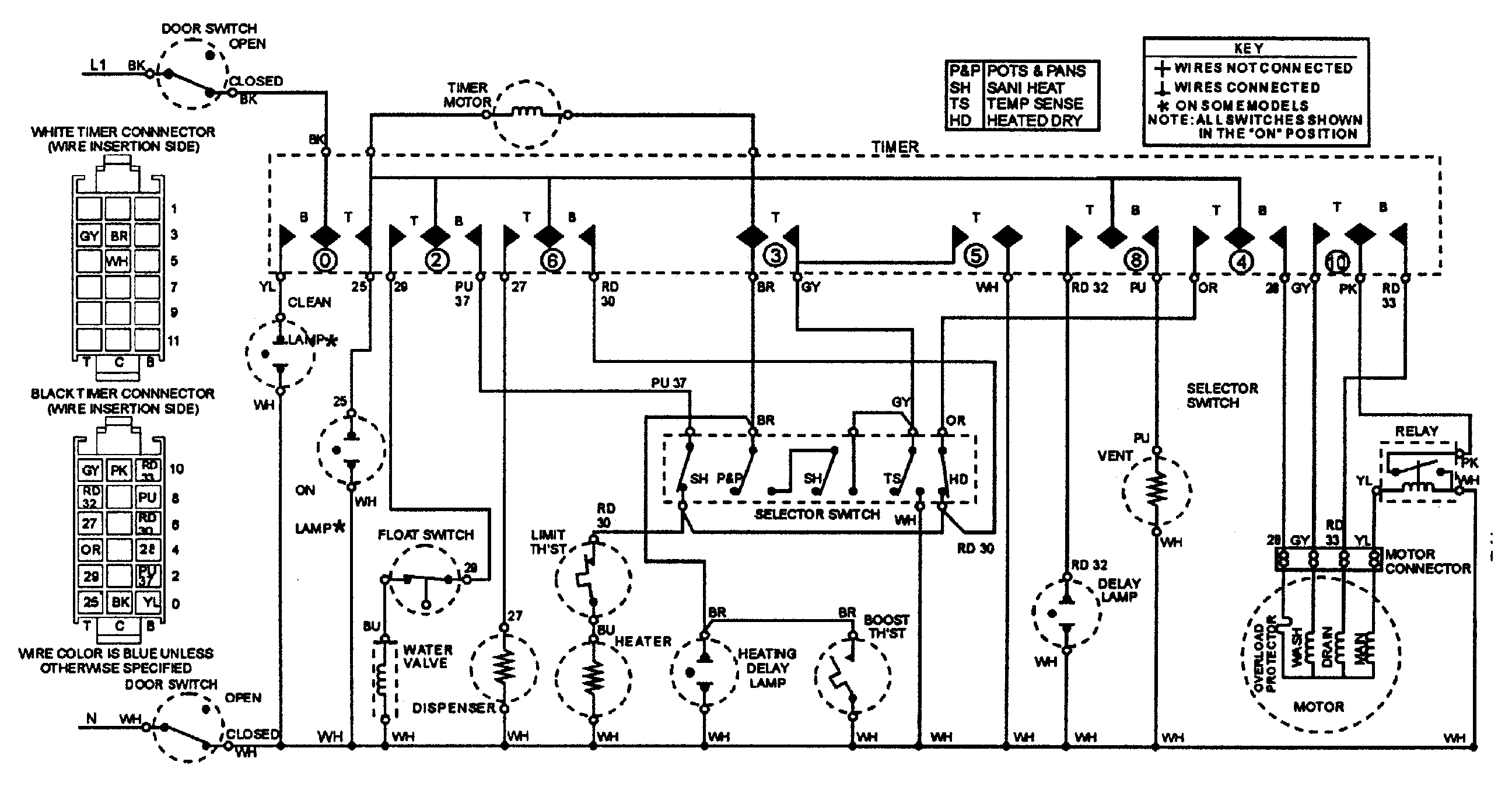 Maytag MDB5000AWW wiring information diagram