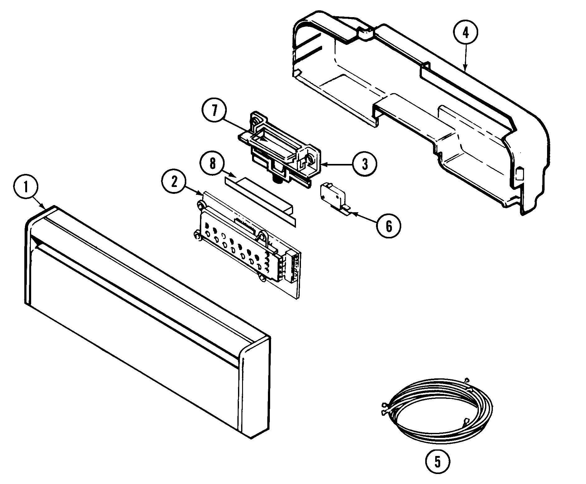 Maytag PDB3430AWE control panel diagram