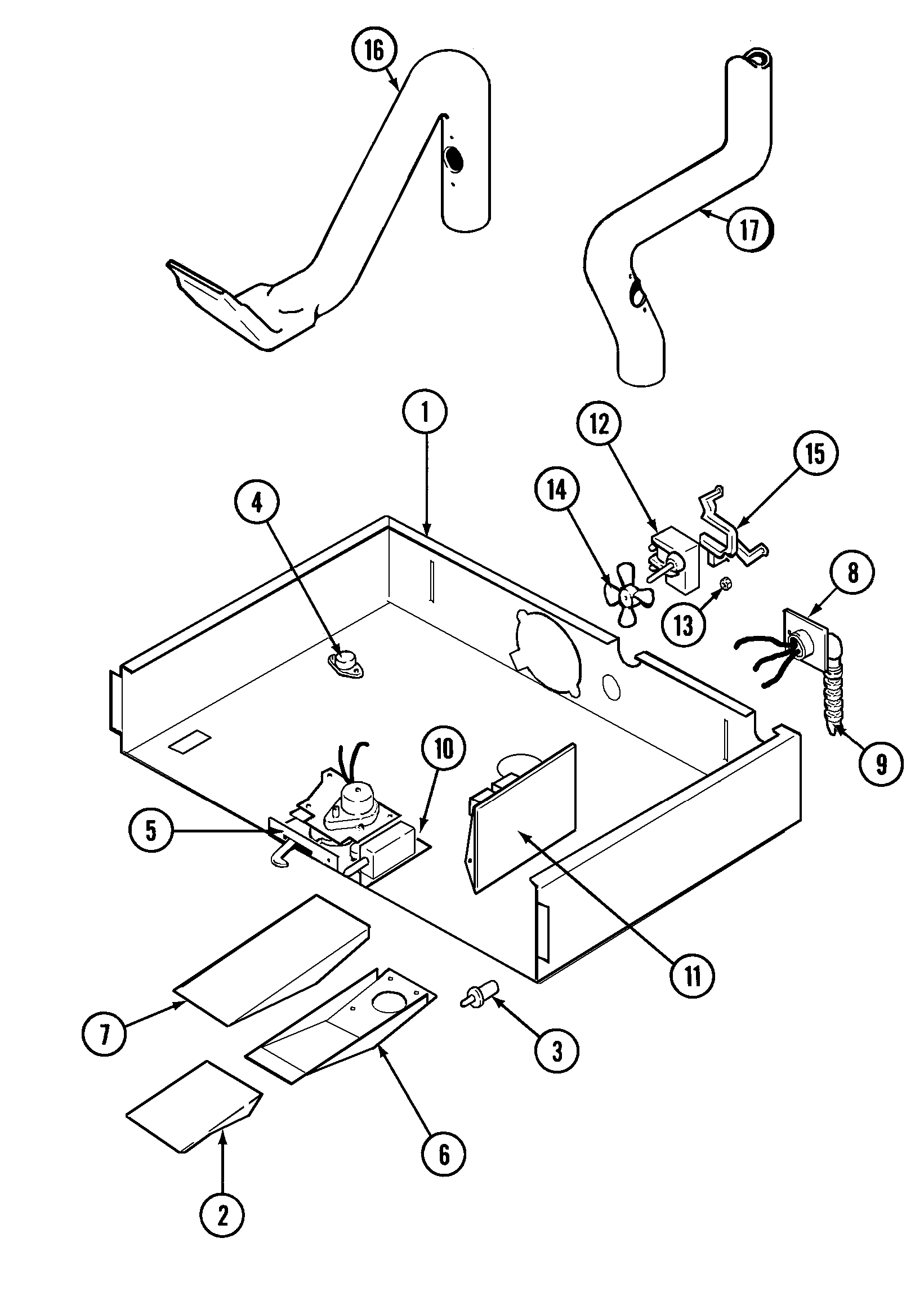 Jenn-Air JJW9630BAS internal controls diagram