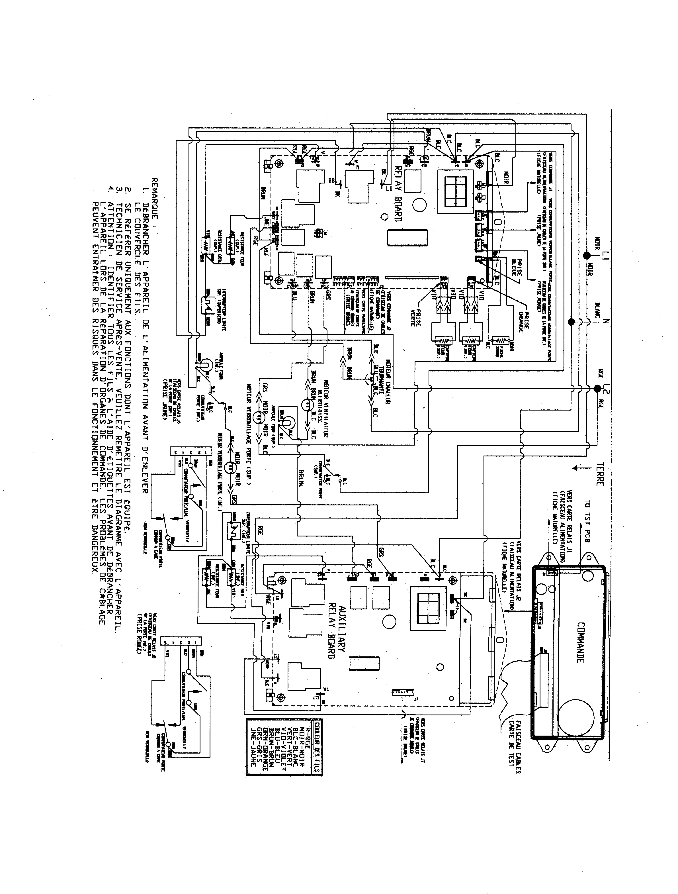 Jenn-Air JJW9630BCW wiring information (fch) diagram