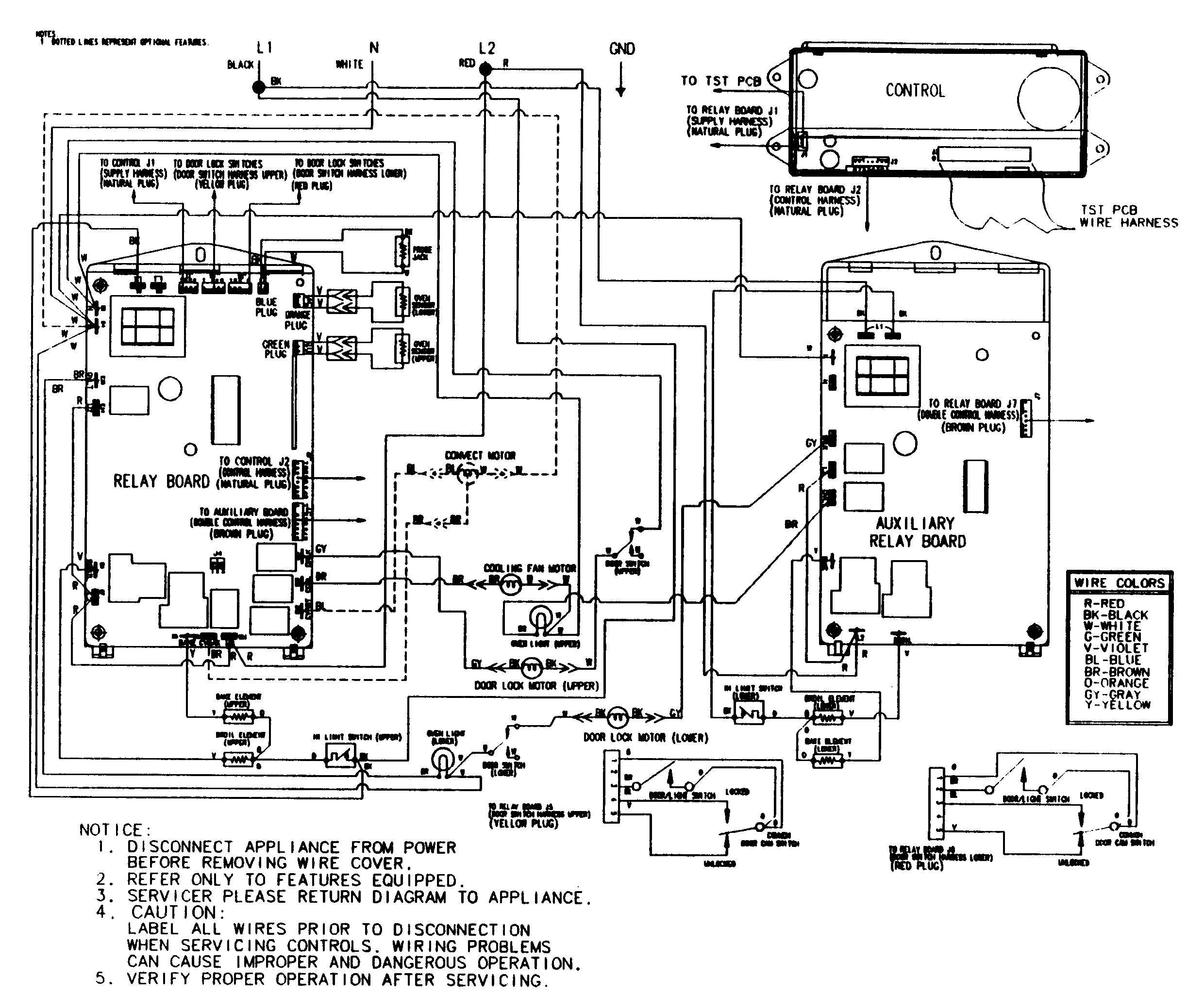 Jenn-Air JJW8630BAB wiring information diagram