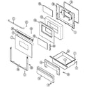 Maytag CRE9590CCL door/drawer diagram