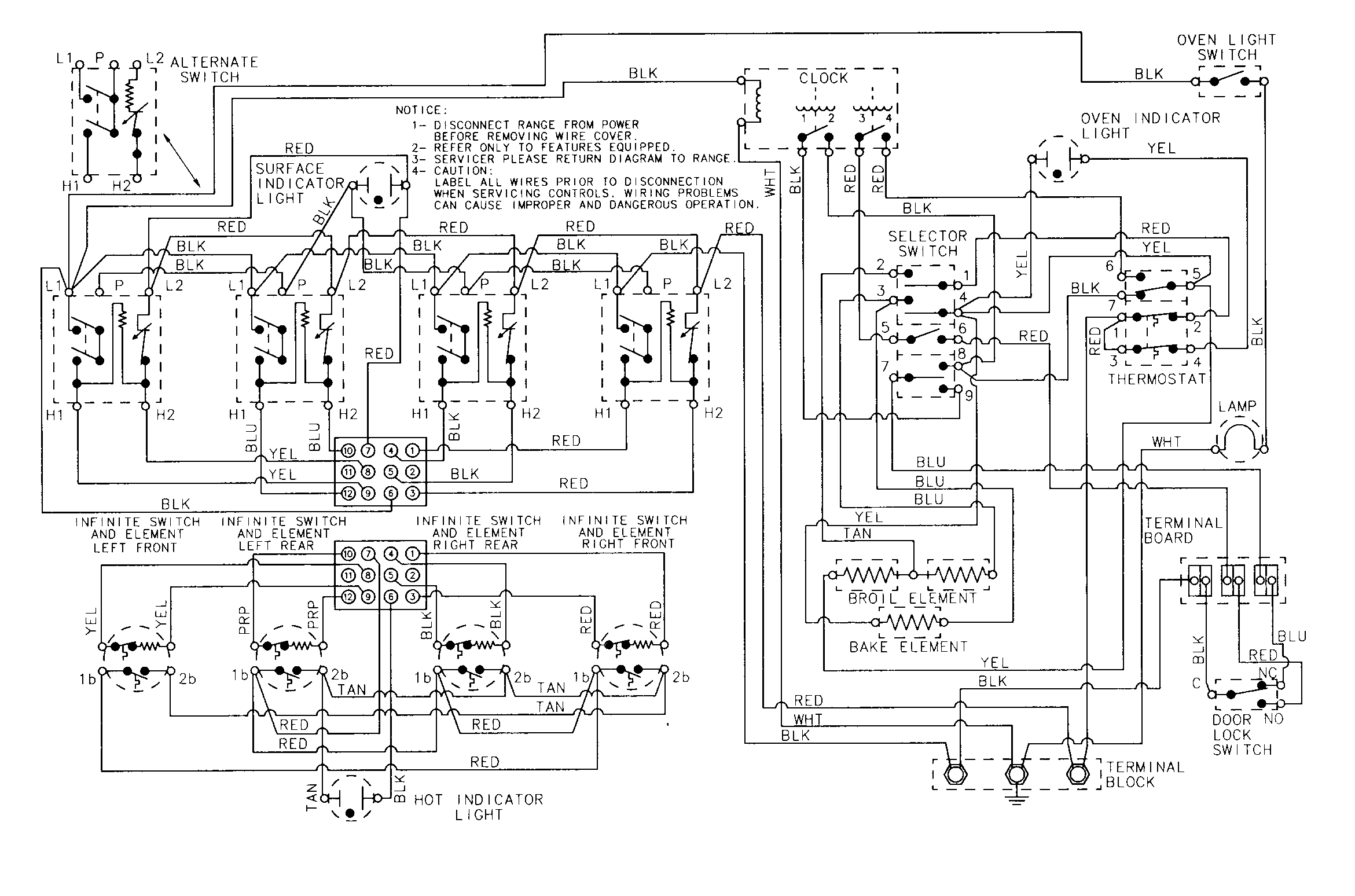 Maytag CRE9590CCL wiring information diagram